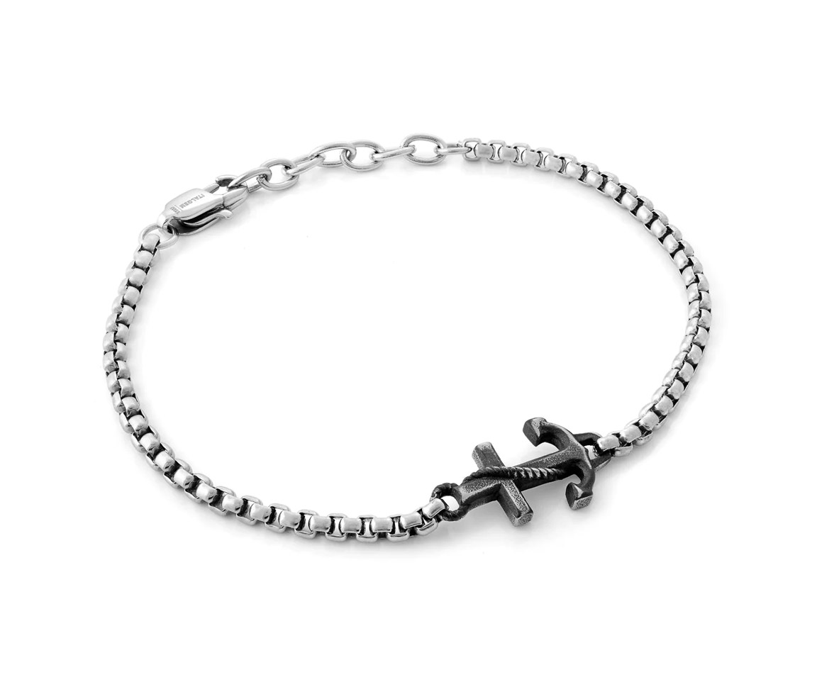 BRACELET EN ACIER AVEC BRELOQUE ANCRE - IG SMB429 - ITALGEM BRACELET EN ACIER AVEC BRELOQUE ANCRE - IG SMB429 - ITALGEM