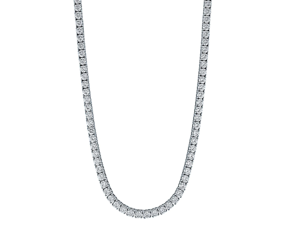 COLLIER TENNIS EN ACIER SERTI DE CUBIQUES ZIRCONIAS - IG MTN13/16 - ITALGEM COLLIER TENNIS EN ACIER SERTI DE CUBIQUES ZIRCONIAS - IG MTN13/16 - ITALGEM