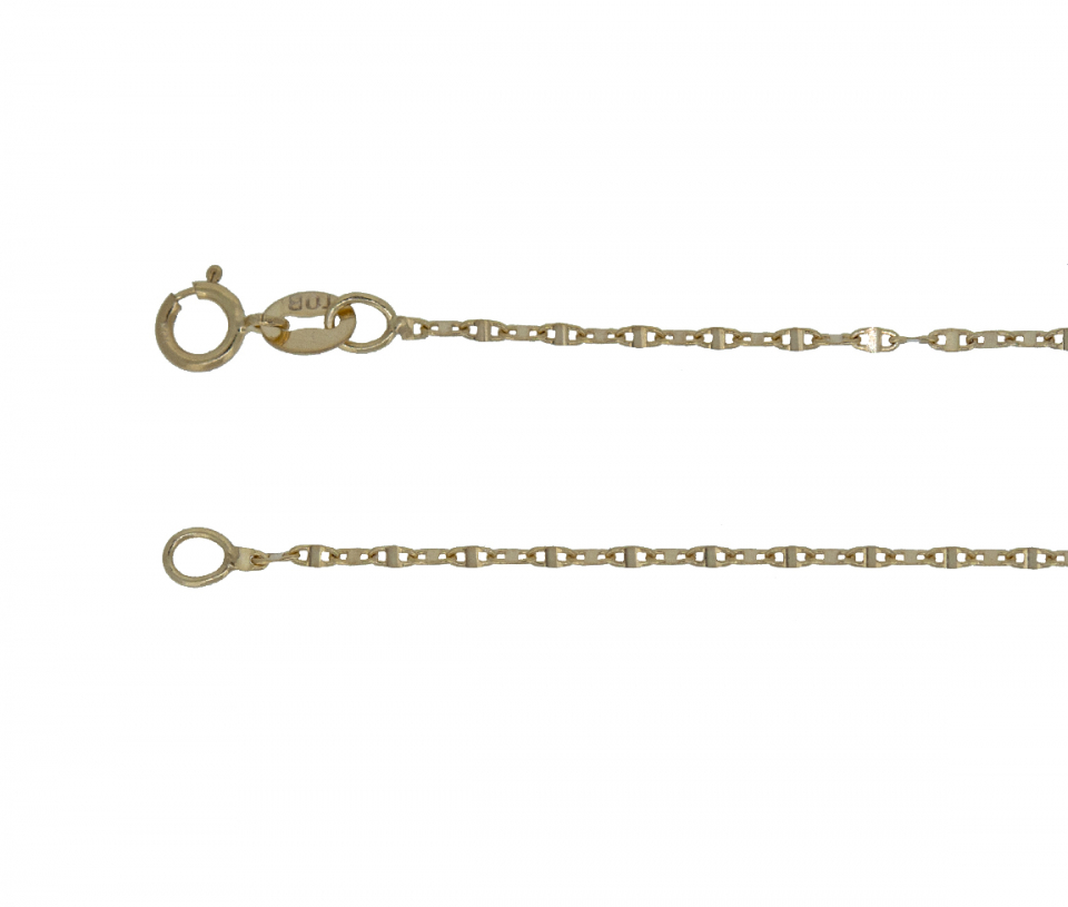 CHAINE 10K PLAQUE OVALE 20'' - S FLP030Y20 - BIJOUX D'IMPORTATION CHAINE 10K PLAQUE OVALE 20'' - S FLP030Y20 - BIJOUX D'IMPORTATION