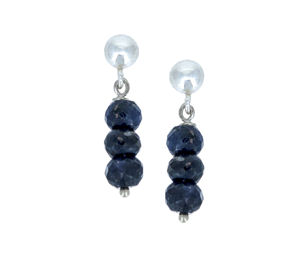 BOUCLES EN ARGENT SERTIES DE SAPHIRS VÉRITABLES FACETÉS - MM BOU01 - CRÉATION B.SUISSE BOUCLES EN ARGENT SERTIES DE SAPHIRS VÉRITABLES FACETÉS - MM BOU01 - CRÉATION B.SUISSE