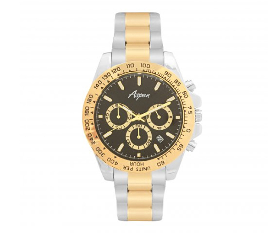 MONTRE ASPEN EN ACIER/PVD OR 2 TONS - BA AP3173/5 - ASPEN MONTRE ASPEN EN ACIER/PVD OR 2 TONS - BA AP3173/5 - ASPEN