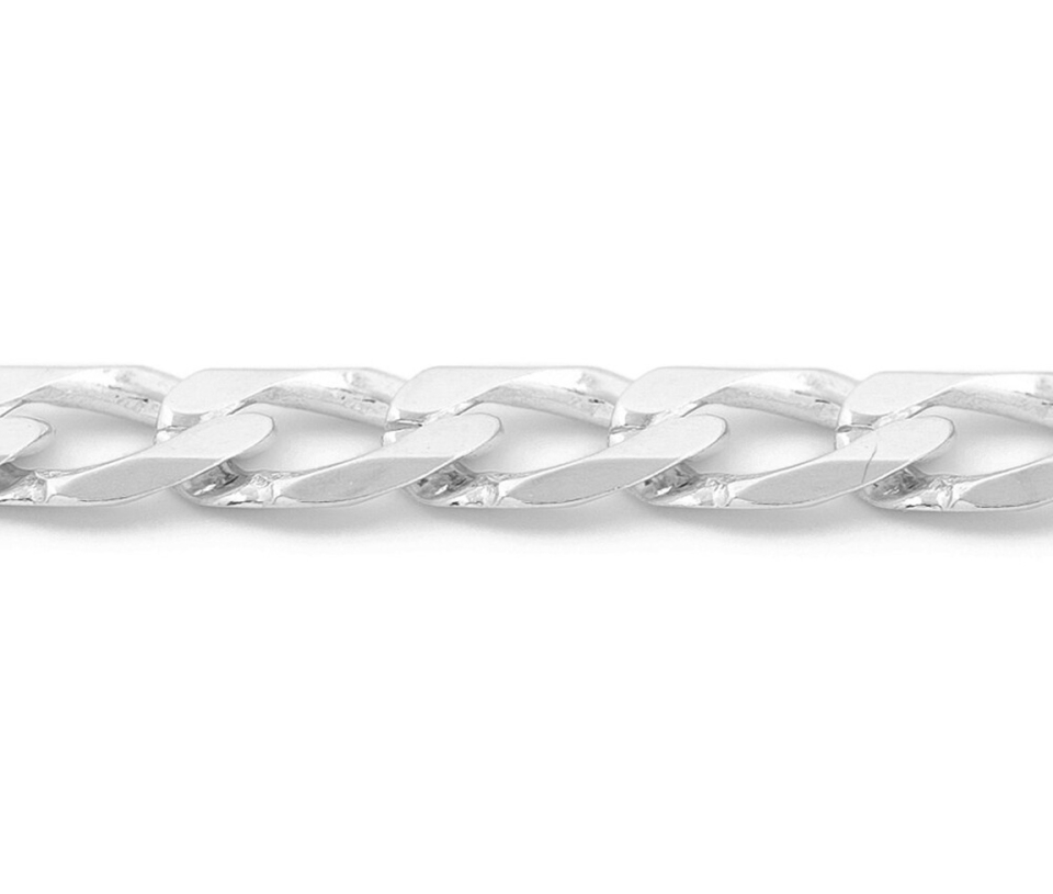 CHAINE EN OR 10K À MAILLE GOURMETTE BISAUTÉE - SY ORO17W - BIJOUX D'IMPORTATION CHAINE EN OR 10K À MAILLE GOURMETTE BISAUTÉE - SY ORO17W - BIJOUX D'IMPORTATION