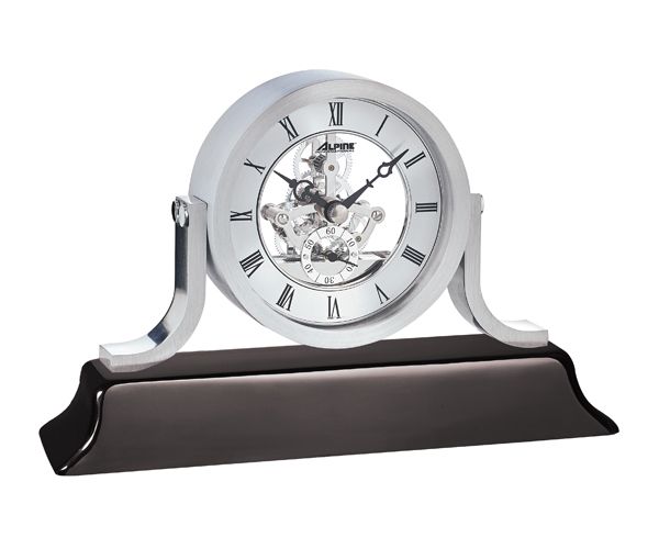 HORLOGE DE TABLE ACIER ET BOIS - JM EC1290 - ALPINE