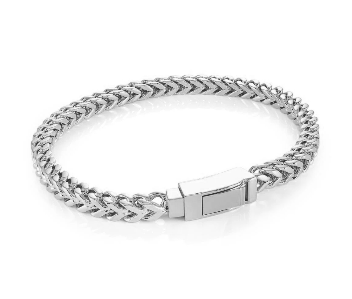 BRACELET EN ACIER OU ACIER/PVD OR À MAILLE FRANCO - IG SMB830/8.5 - ITALGEM