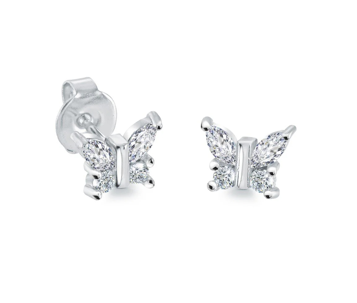 BOUCLES PAPILLON AVEC CUBIQUES - IG SEA512 - MINI-VÉLORIA