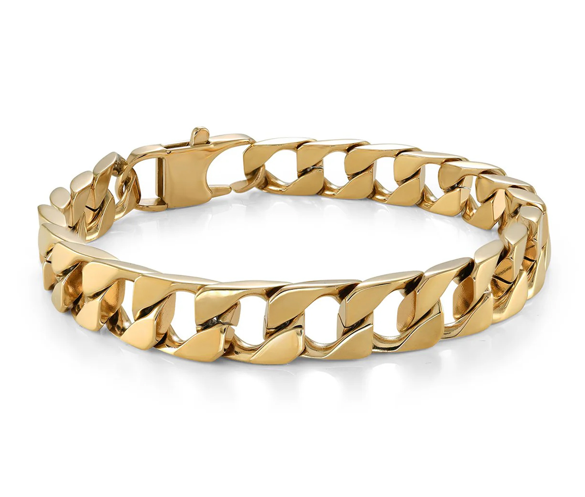 BRACELET À MAILLE GOURMETTE - IG SMB766GO/8 - ITALGEM
