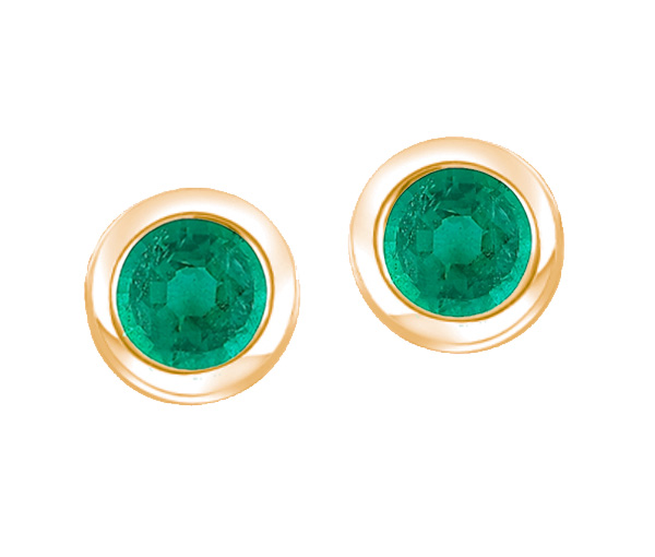 BOUCLES EN OR AVEC ÉMERAUDES, SAPHIRS OU RUBIS - BH G2913EYEM - BEVERLY HILLS