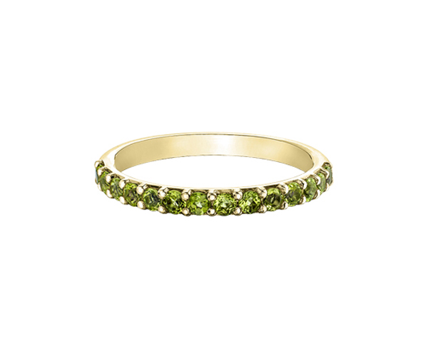 JONC EN OR AVEC PIERRES DE COULEURS VARIÉES - CR DX822YPER - BIJOUX CANADIEN