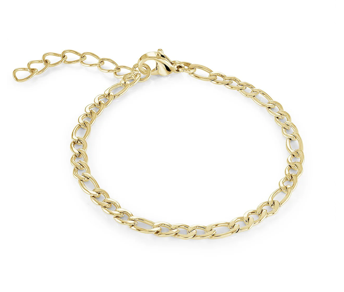 BRACELET MAILLE FIGARO - IG SWB248GO - MINI-VÉLORIA