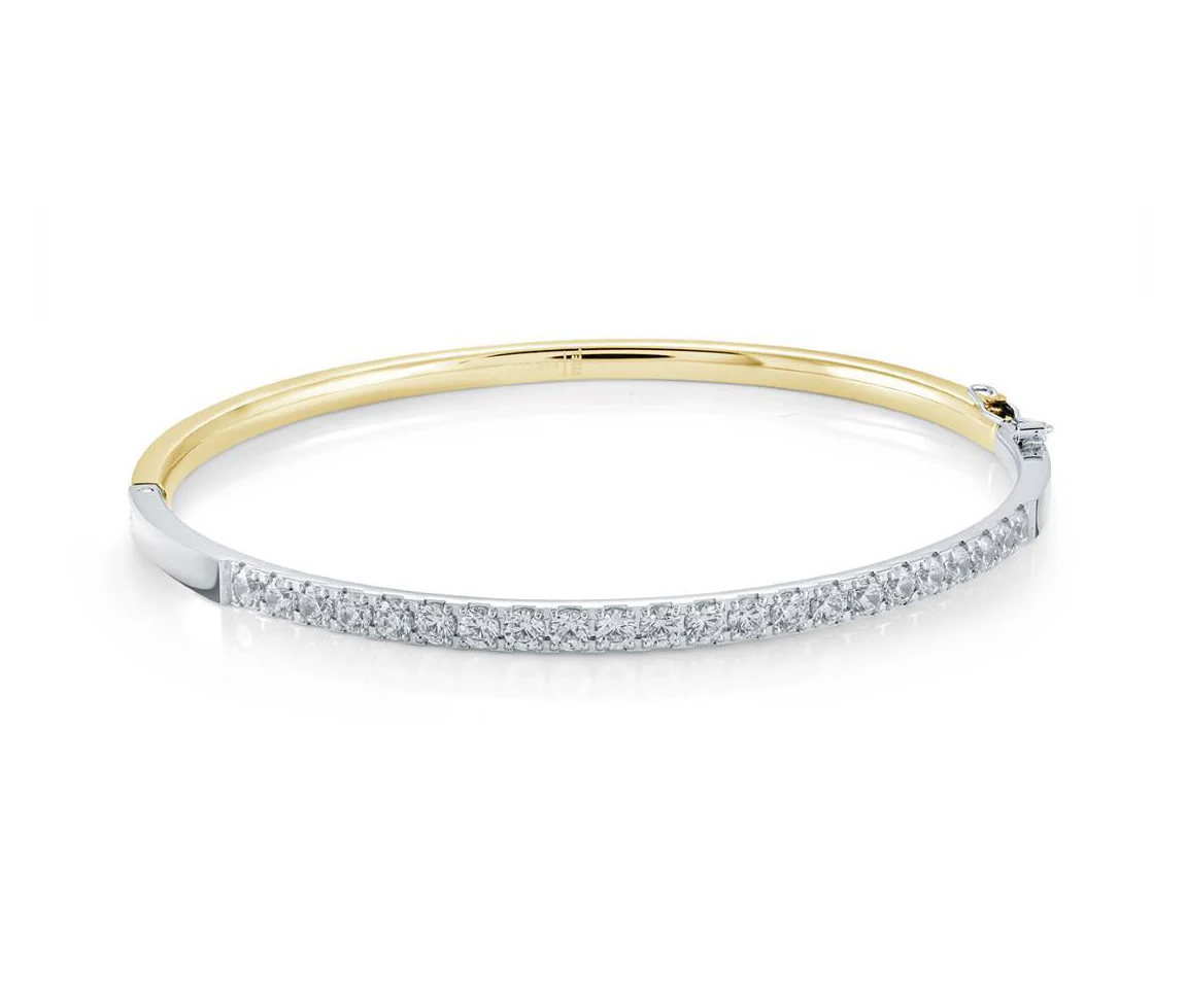 BRACELET BANGLE AVEC CUBIQUES - IG SWBG112YW5 - MINI-VÉLORIA