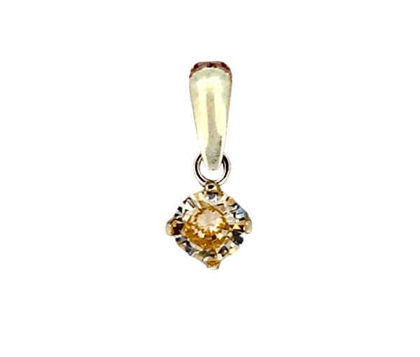 PENDENTIF EN OR SERTI D'UNE PIERRE DE NAISSANCE SYNTHÉTIQUE VARIÉE - IN 2542Y/11 - BIJOUX D'IMPORTATION