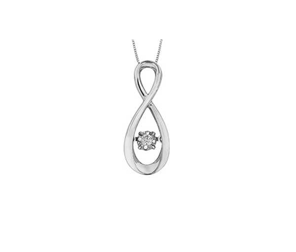 PENDENTIF AVEC UN DIAMANT DANSANT - CR DX736W - BIJOUX CANADIEN