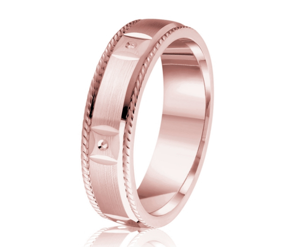 JONC EN OR OU EN PLATINE AVEC MOTIF STUD ET CORDELETTES SUR LES CÔTÉS - ML GH1256P14 - MALO 