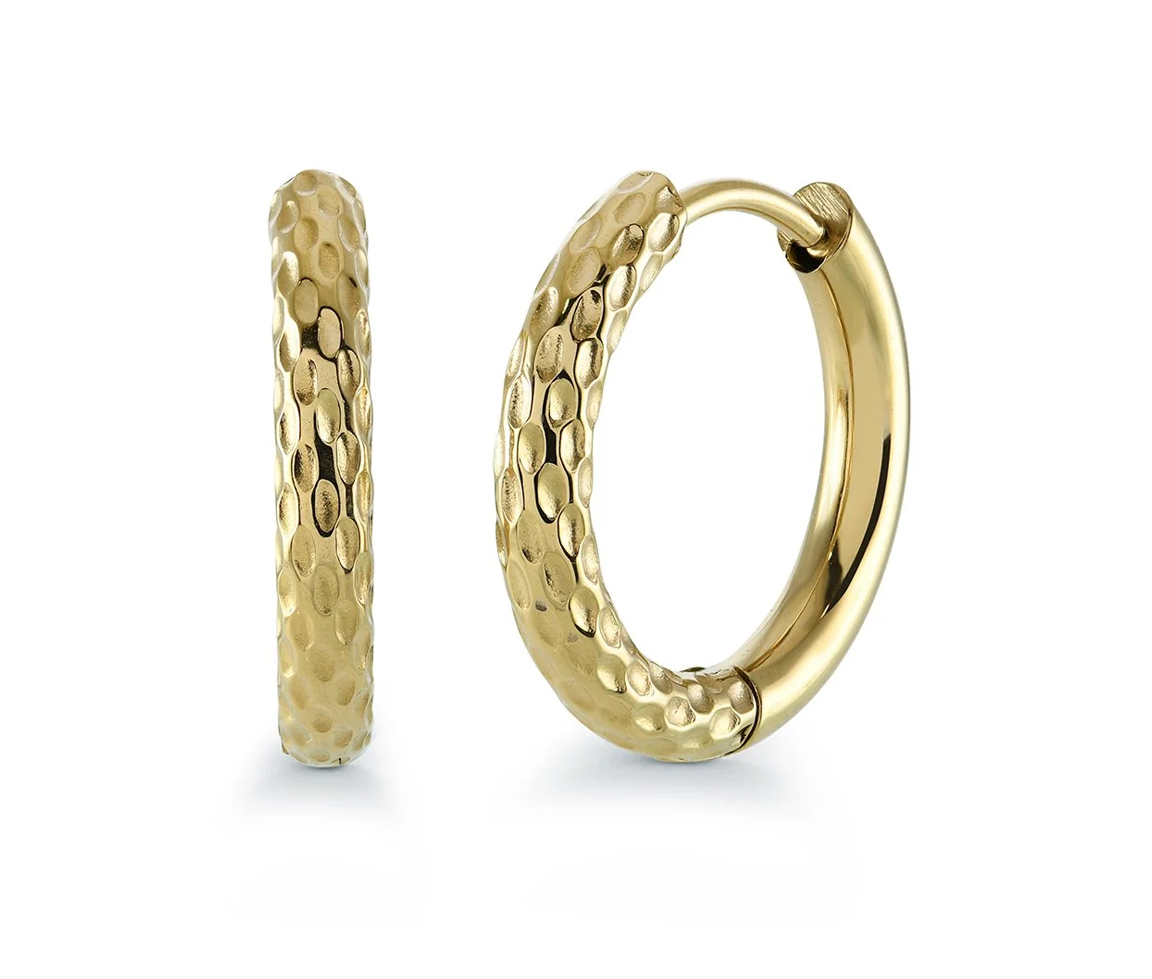 BOUCLES HUGGIES EN ACIER - IG SEA577GO - VÉLORIA