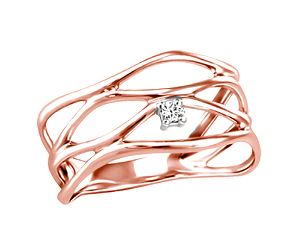 BAGUE EN OR AVEC DIAMANT CANADIEN - BH FIJ247703R - BEVERLY HILLS