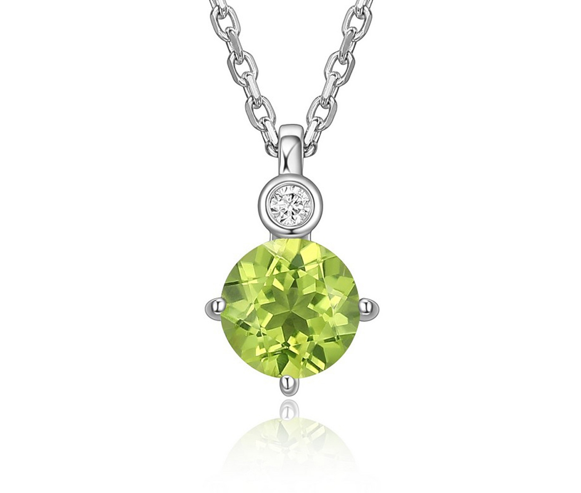 PENDENTIF AVEC PIERRE VARIEES VERITABLES ET D'UN DIAMANT - PJ R0LBUX1646 - ELLE