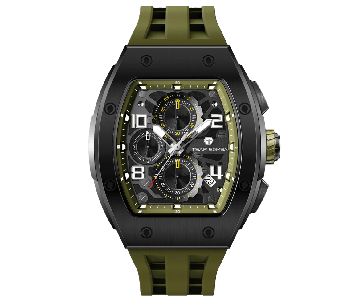 MONTRE TSAR BOMBA AU QUARTZ EN ACIER/PVD NOIR - IG TB8224Q/06 - TSAR BOMBA