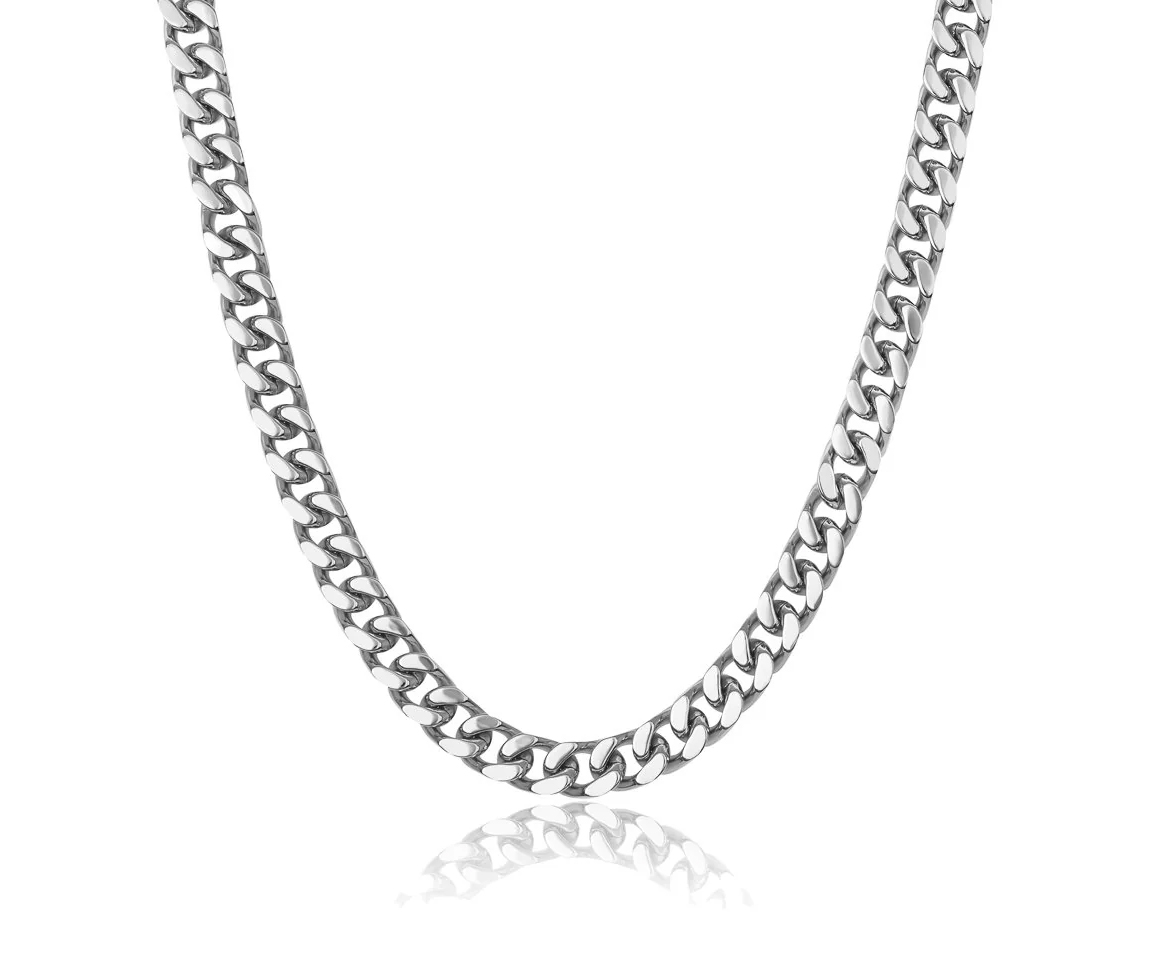 CHAINE EN ACIER À MAILLE GOURMETTE - IG SN38 - ITALGEM