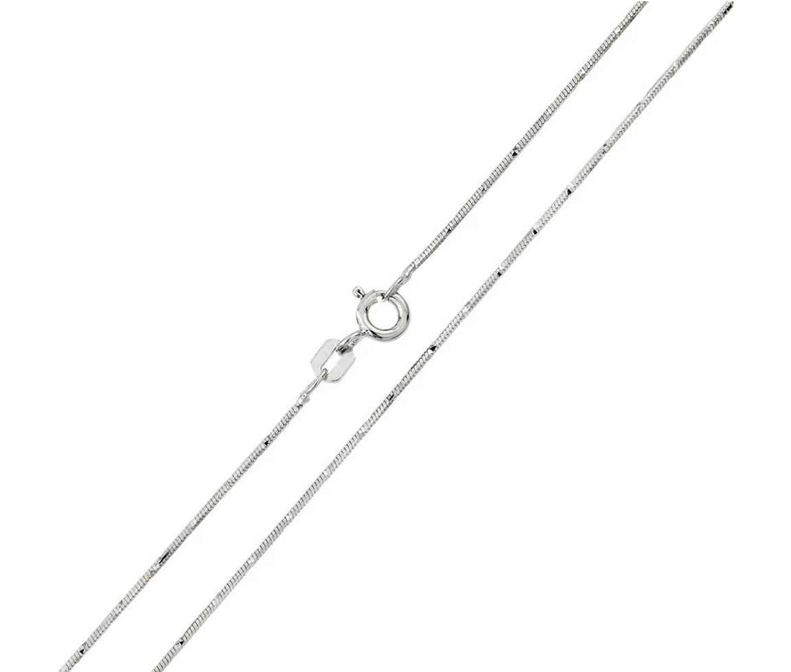 CHAINE À MAILLE SNAKE TAILLÉ 8 CÔTÉS - SP CH135RH18 - BIJOUX D'IMPORTATION