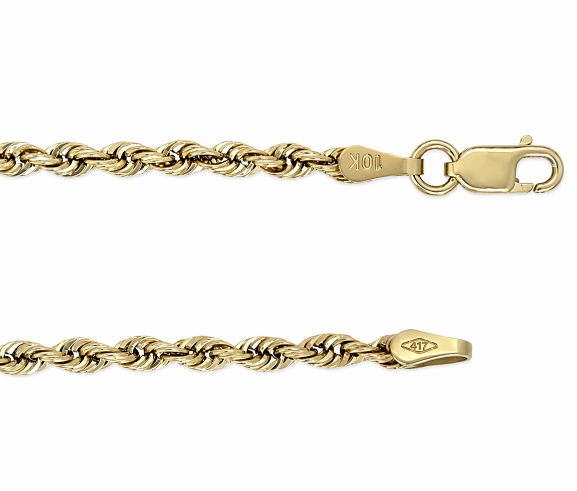 CHAINE TORSADE EN OR - MB TORS23Y18 - BIJOUX D'IMPORTATION