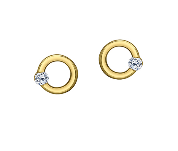 BOUCLES CERCLE DE VIE AVEC DIAMANTS CANADIENS - CR ML994Y10 - DIAMANT CANADIEN