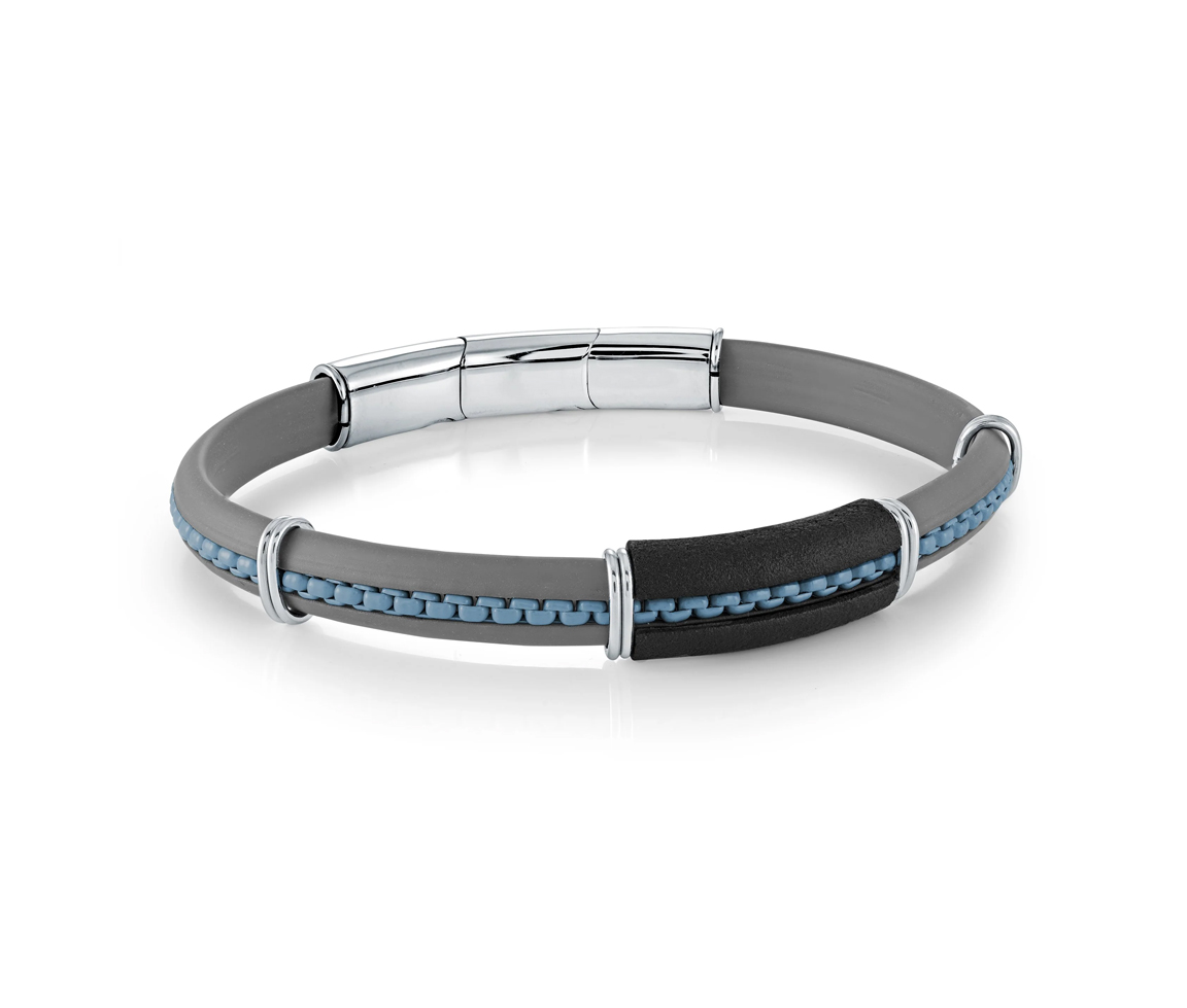 BRACELET EN CAOUTCHOUC ET ACIER - IG SBR25 - ITALGEM