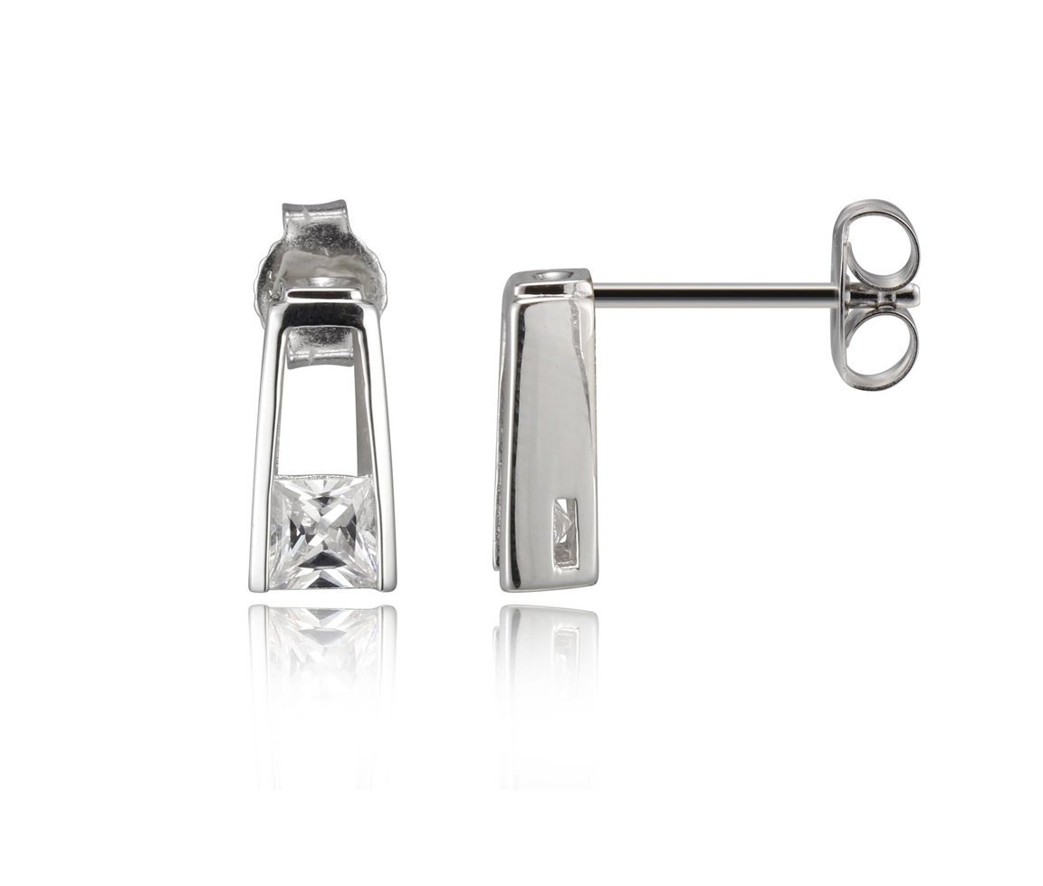 BOUCLES ELLE AVEC CUBIQUES ZIRCONIAS PRINCESSES - PJ R2LBMJ0058 - ELLE