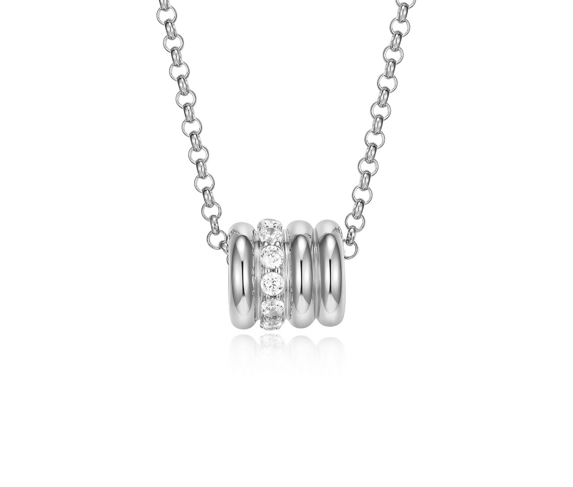 COLLIER BILLOT AVEC CUBIQUES ZIRCONIAS - PJ R0LBYX0046 - ELLE