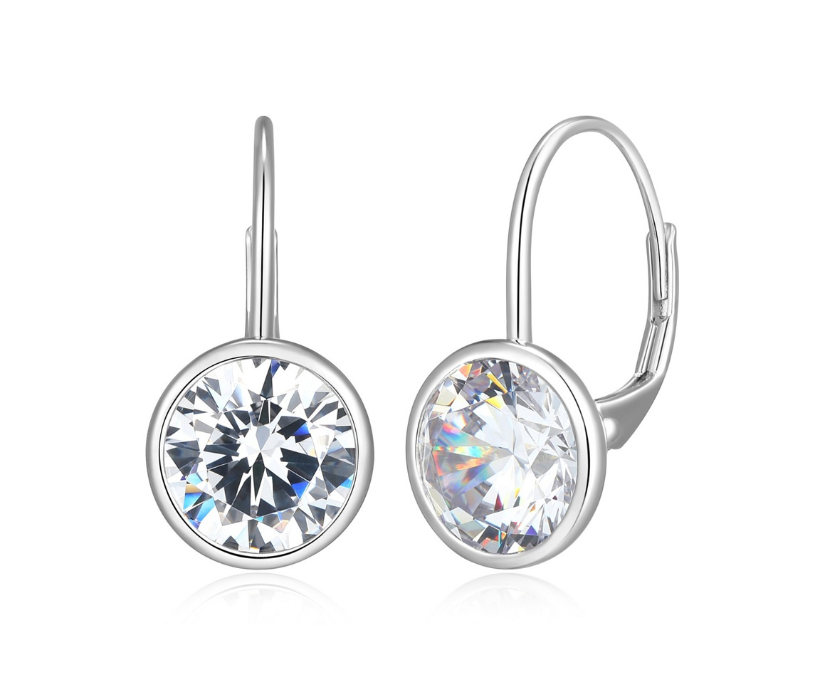 BOUCLES REIGN AVEC CUBIQUES/BEZEL - PJ R2AWCH006G - REIGN
