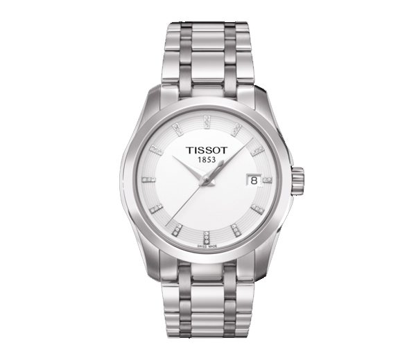 MONTRE TISSOT COUTURIER EN ACIER SAPHIR SERTIE DE DIAMANTS - T0352101101600 - Tissot