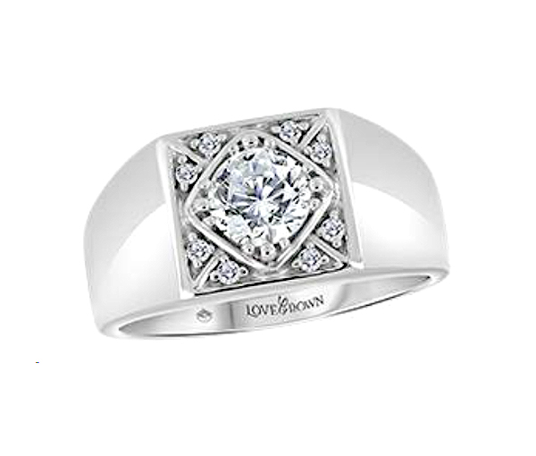 BAGUE EN OR BLANC SERTIE DE DIAMANTS DE LABORATOIRE - BH LGJ074W100 - BEVERLY HILLS