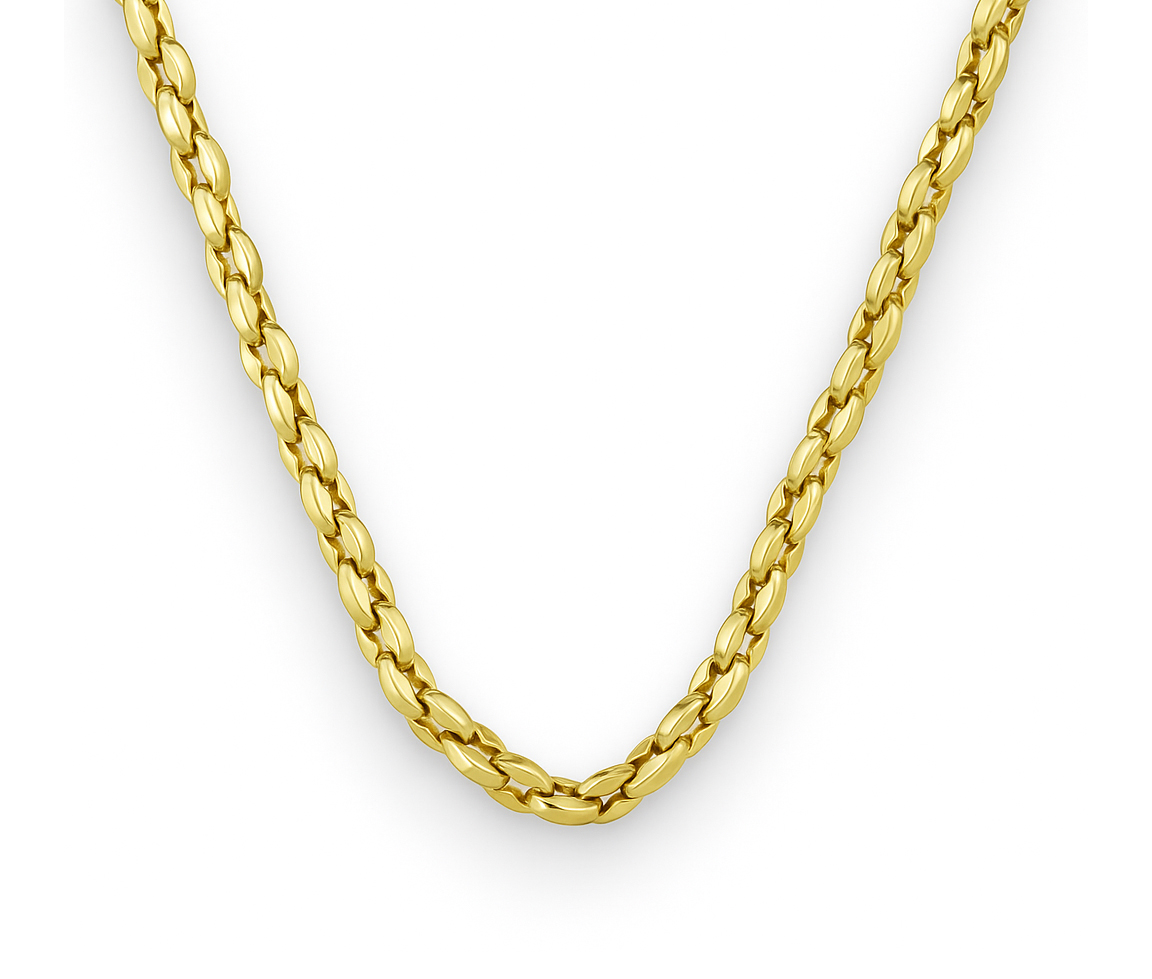 CHAINE EN ACIER/PVD OR À MAILLE MARINE - IG SN24 - ITALGEM