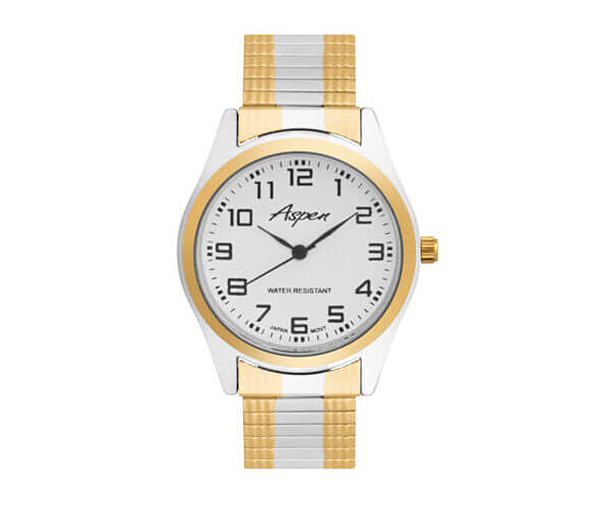 MONTRE POUR DAME ASPEN EN ACIER/PVD OR 2 TONS - BA AP3009 - ASPEN