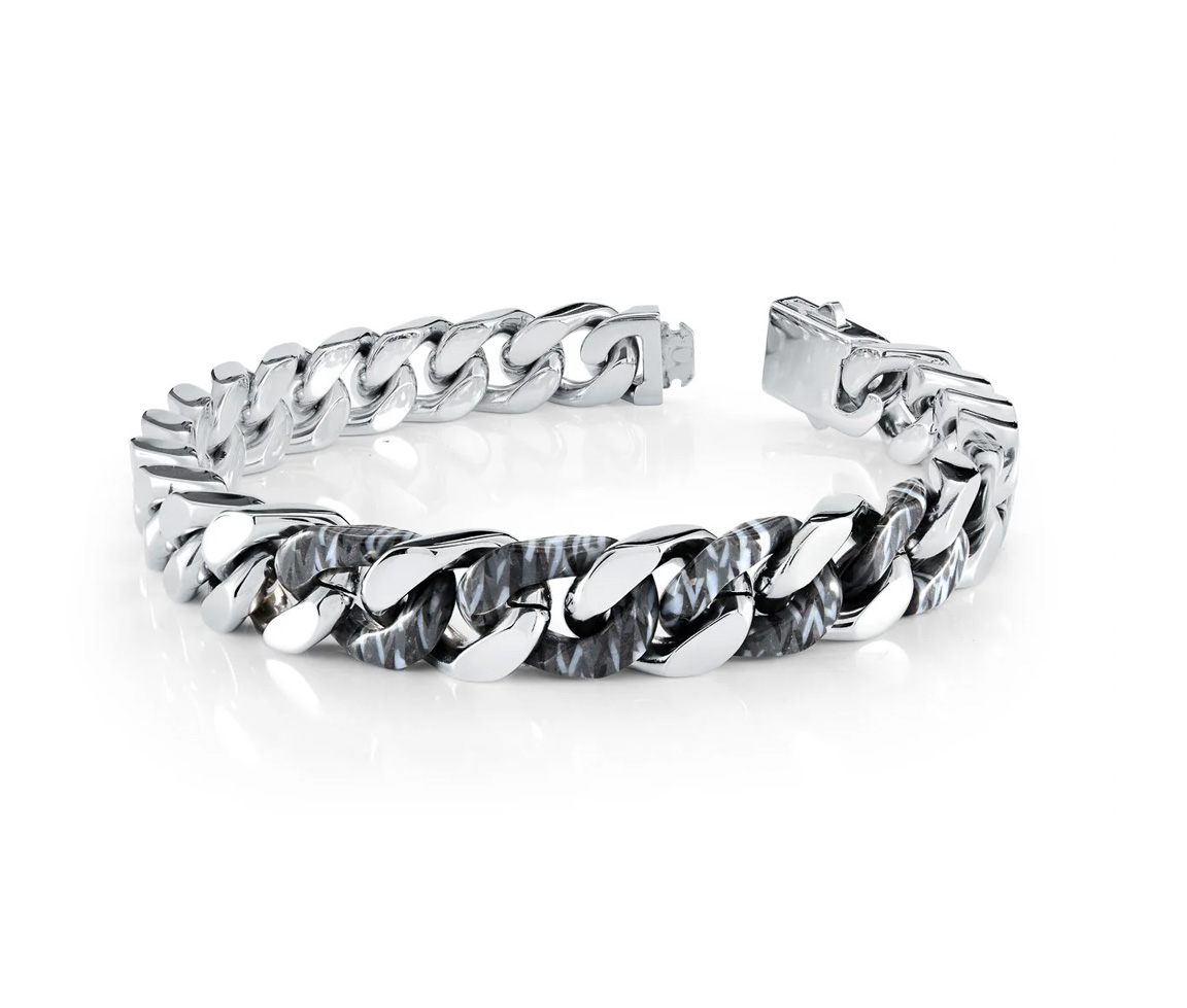 BRACELET EN ACIER ET ACÉTATE - IG SMB621 - ITALGEM