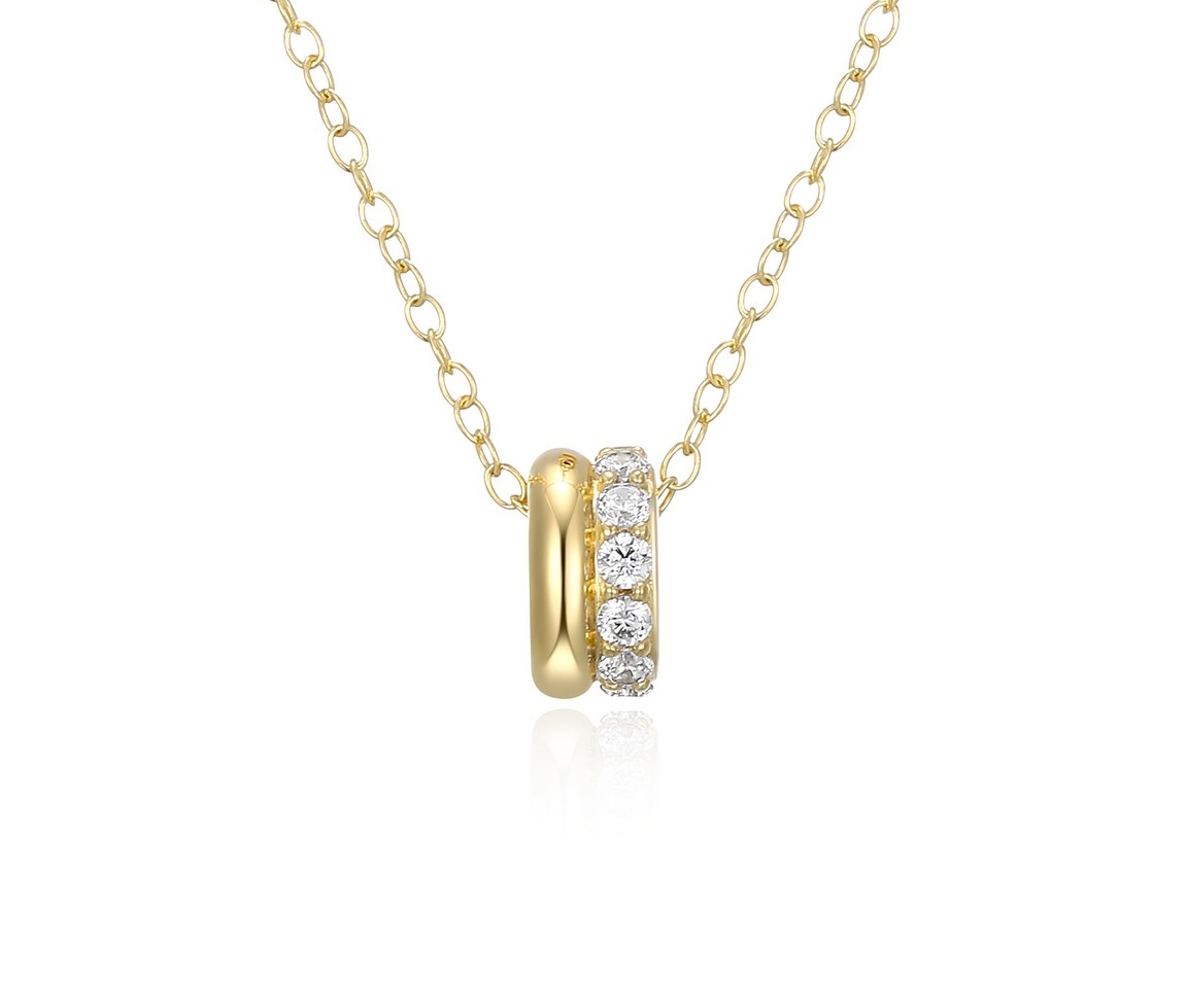 COLLIER BILLOT AVEC CUBIQUES ZIRCONIAS - PJ 30LBYW9714 - ELLE