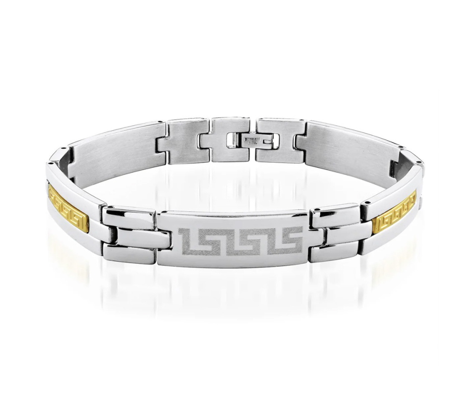 BRACELET EN ACIER/PVD OR 2 TONS À MOTIF VERSACE - IG 1102B/2L - ITALGEM