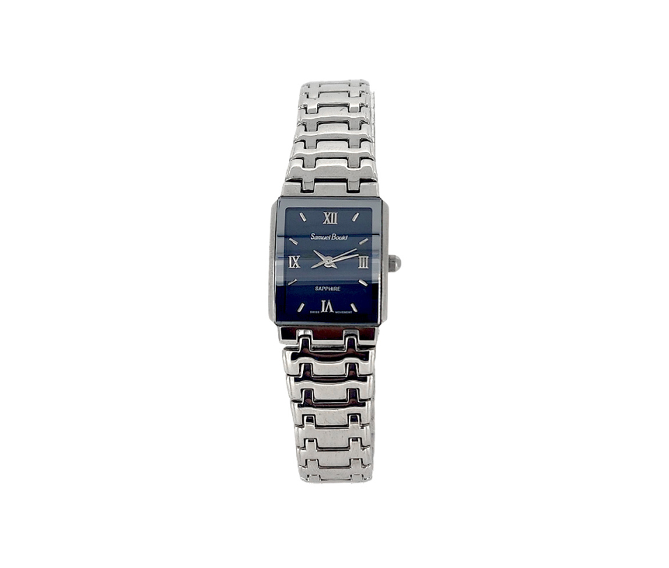 MONTRE POUR DAME RECTANGULAIRE SAMUEL BOUKI EN ACIER - DI BL435 - SAMUEL BOUKI