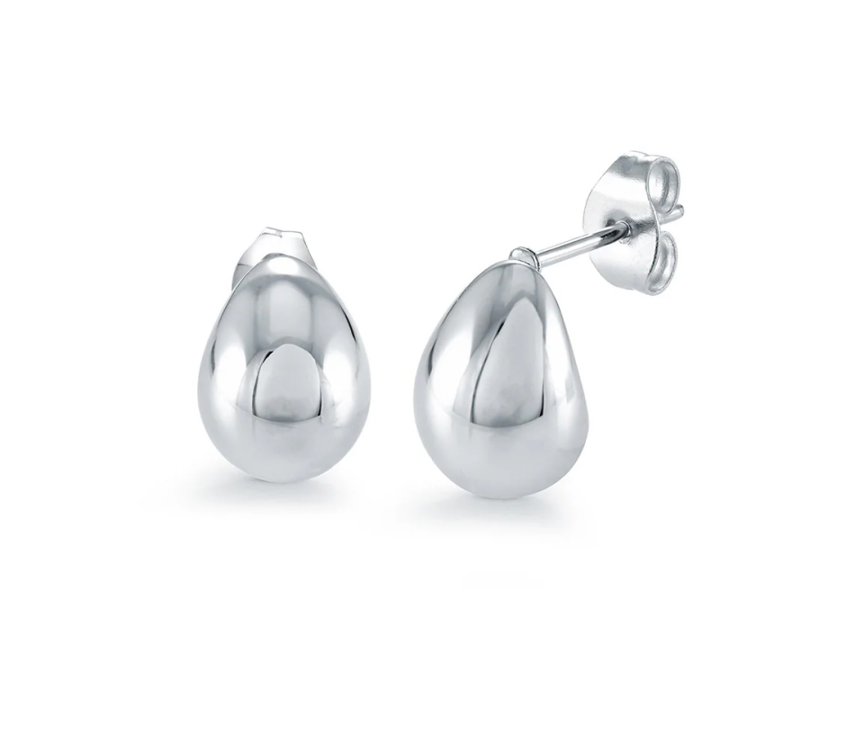 BOUCLES FIXES EN FORME DE GOUTTE EN ACIER - IG SEA423 - VELORIA