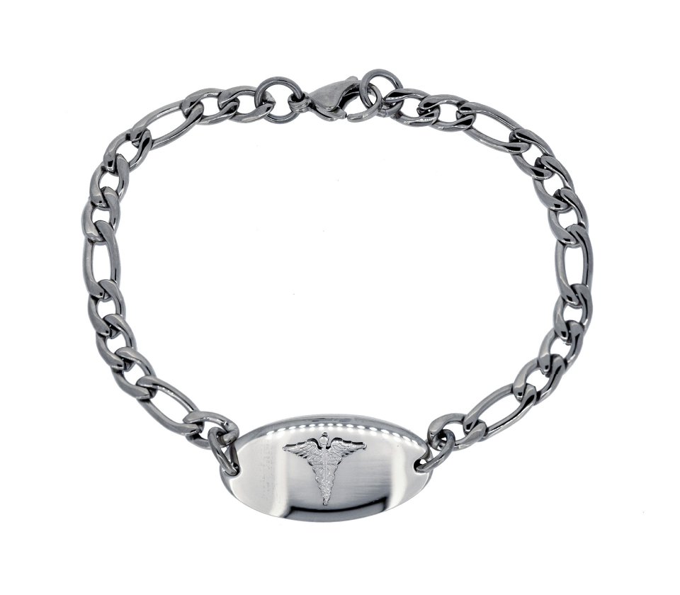 BRAC ACIER CUIR BRUN TRESSE 8.5'' - AZ SSB395W - AREZZO