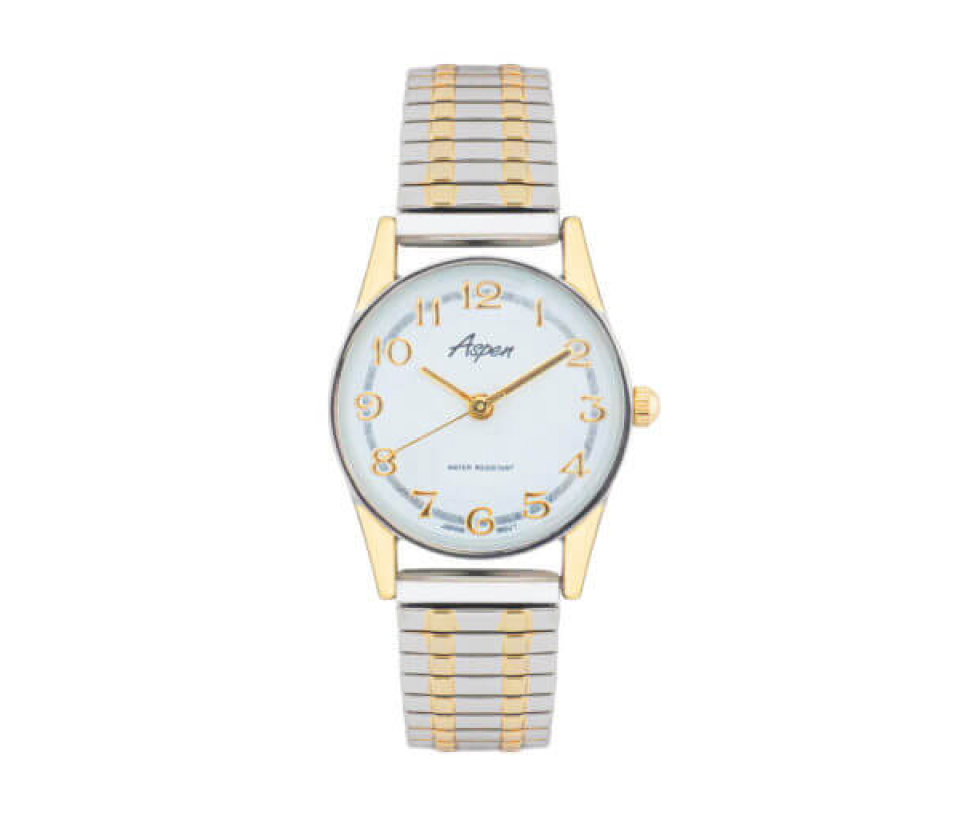 MONTRE POUR DAME ASPEN EN ACIER/PVD OR 2 TONS - BA AP3062X - ASPEN