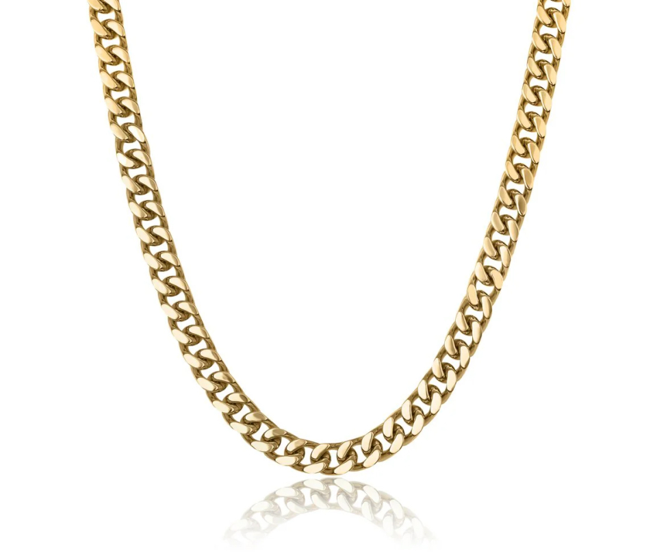 CHAINE EN ACIER/PVD OR À MAILLE GOURMETTE - IG SYN13/24 - ITALGEM