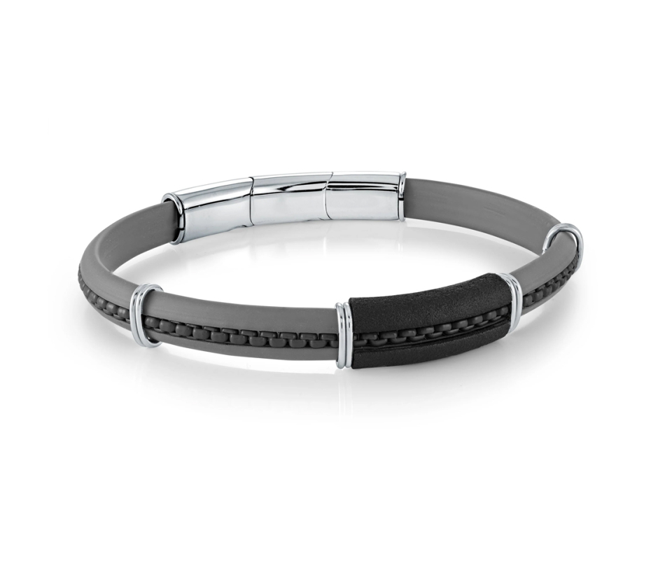 BRACELET EN CAOUTCHOUC ET ACIER - IG SBR24 - ITALGEM