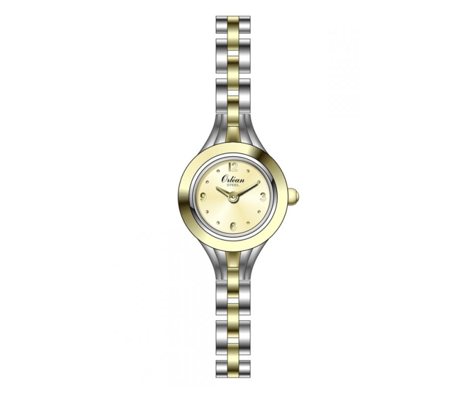 MONTRE ORLEAN EN ACIER/PVD OR 2 TONS - BA ME3689 - ORLEAN