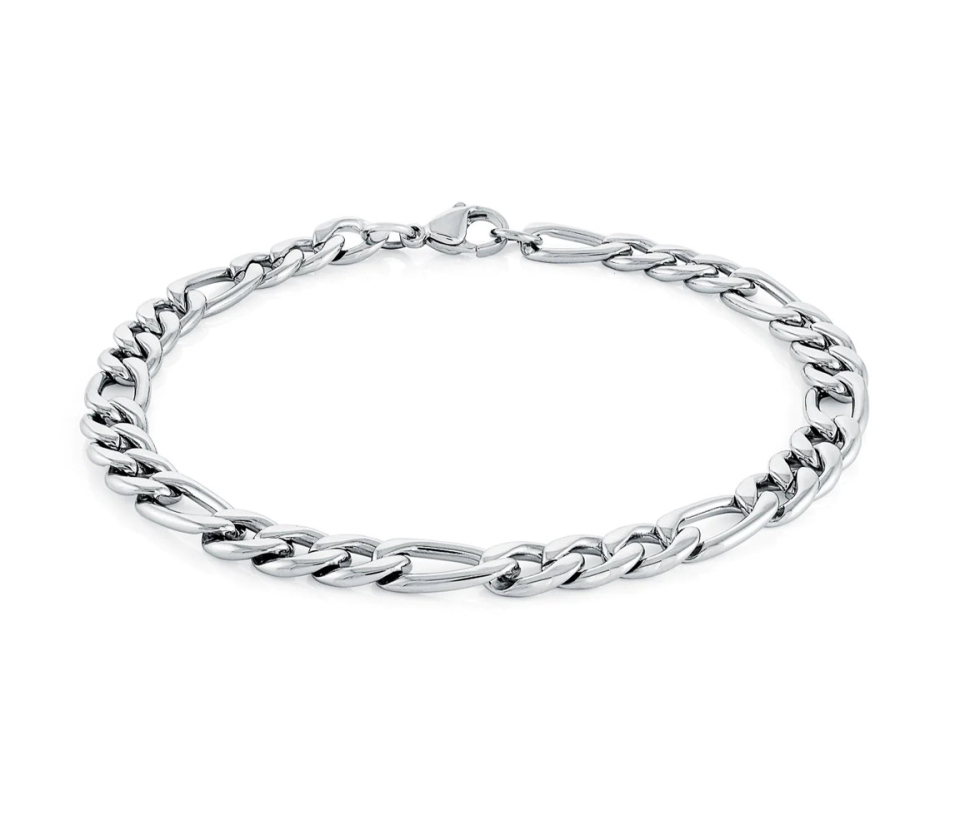 BRACELET EN ACIER À MAILLE FIGARO - IG SMB479/8.5 - ITALGEM