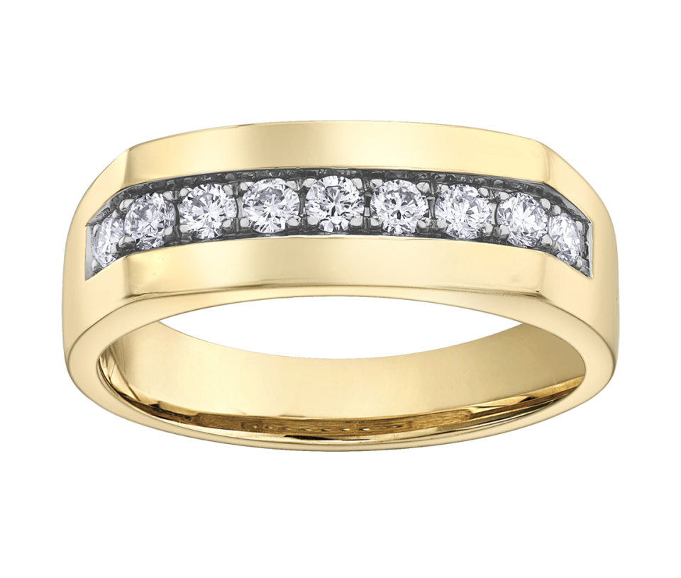 BAGUE EN OR 10K SERTIE DE DIAMANTS - CR DD7274 - BIJOUX CANADIEN