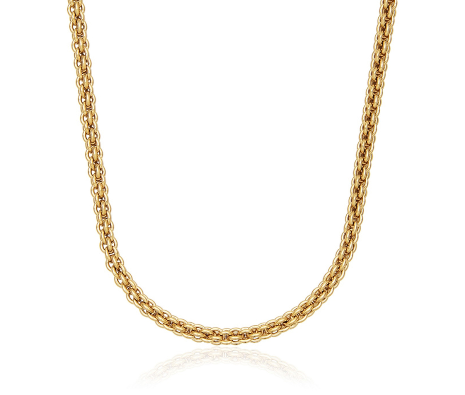 COLLIER MULTI CHAINE EN ACIER/PVD OR - PJ T0XJ050216 - STEELX