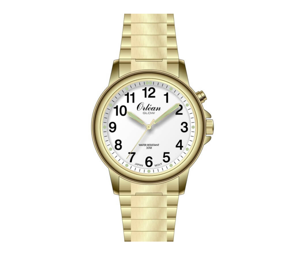 MONTRE ORLEAN EN ACIER/PVD OR - BA ME3641 - ORLEAN