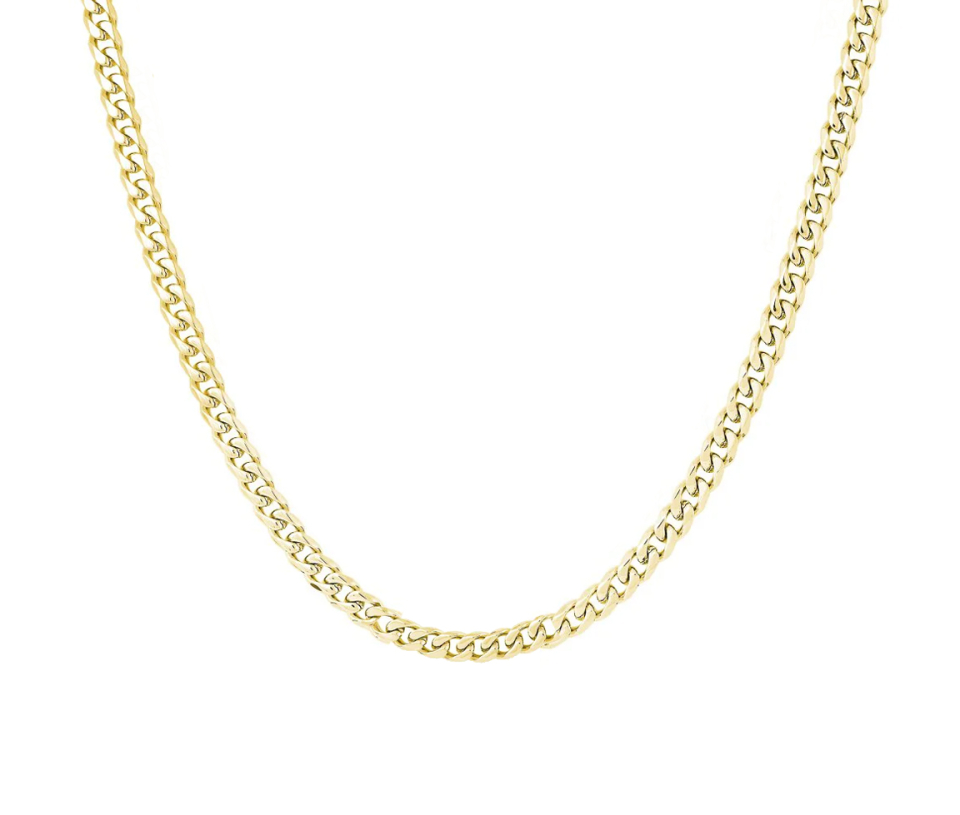 CHAINE EN ACIER/PVD OR À MAILLE GOURMETTE - IG SYN40/24 - ITALGEM