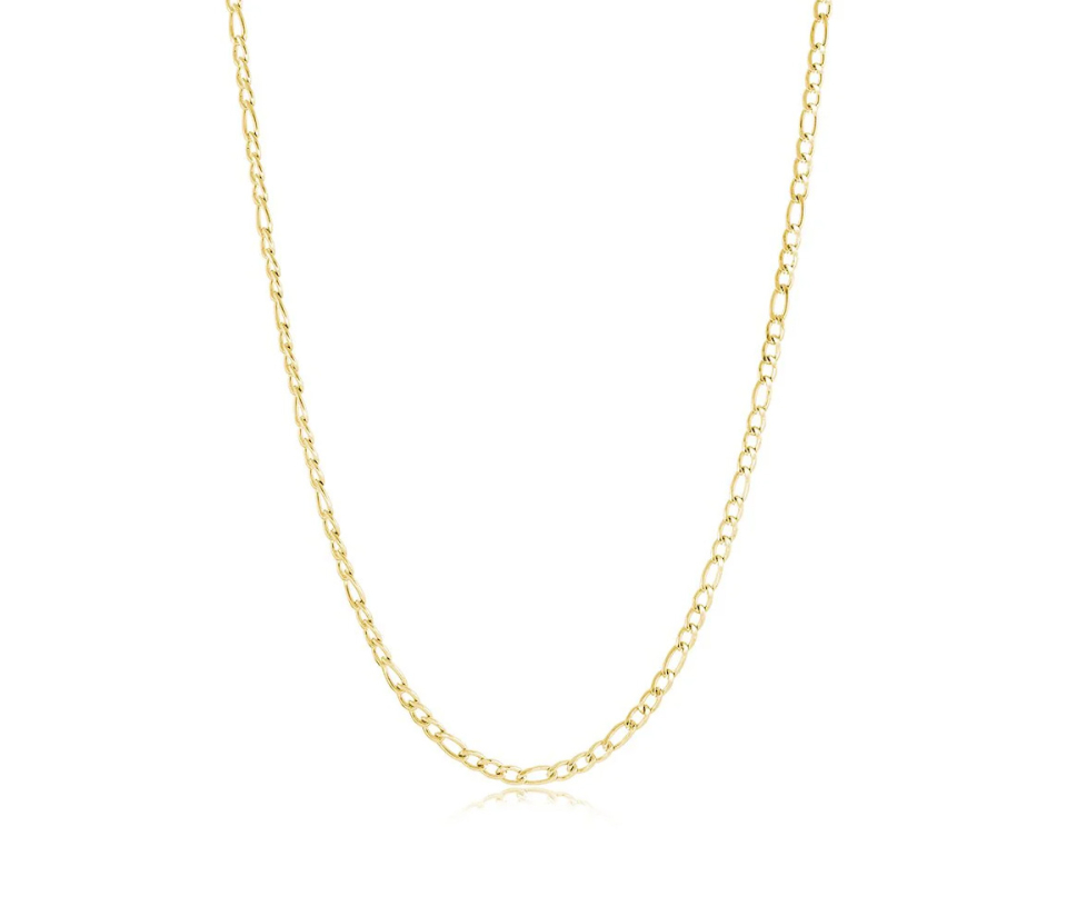 CHAINE EN ACIER/PVD OR À MAILLE FIGARO - IG SYN93/18 - ITALGEM