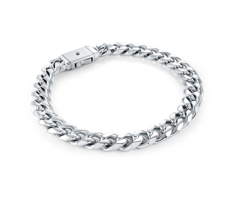 BRACELET EN ACIER OU ACIER/PVD OR À MAILLE GOURMETTE